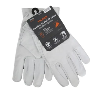 Guantes de piel de cabra Truper.