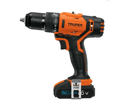 Taladro/Atornillador inalámbrico Truper 20 v (con batería de ion Litio)